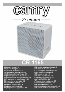 Manual Camry CR 1165 Rádio