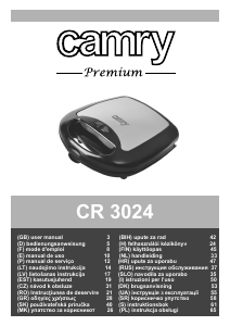 Návod Camry CR 3024 Kontaktný gril