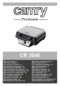 Руководство Camry CR 3046 Контактный гриль