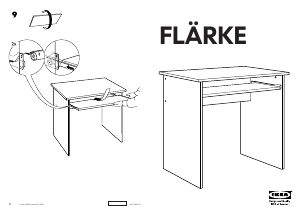 Käyttöohje IKEA FLARKE Työpöytä