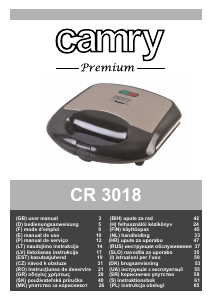 Manual Camry CR 3018 Grelhador de contacto