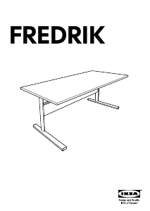 Manual IKEA FREDRIK Birou