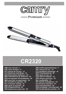 Εγχειρίδιο Camry CR 2320 Ισιωτικό μαλλιών