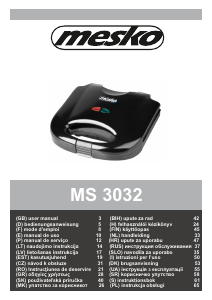 Bedienungsanleitung Mesko MS 3032 Kontaktgrill