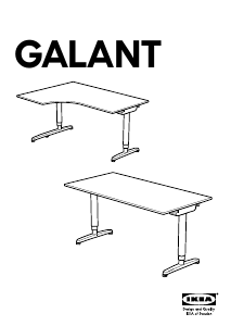 Käyttöohje IKEA GALANT Työpöytä