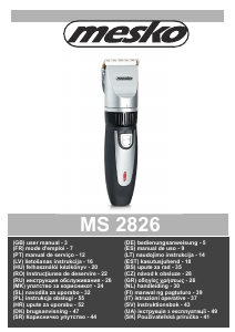Priručnik Mesko MS 2826 Šišač za kosu
