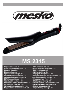 Rokasgrāmata Mesko MS 2315 Matu taisnotājs