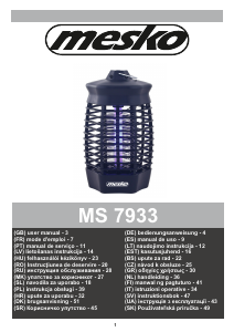 Manual Mesko MS 7933 Pest Repeller