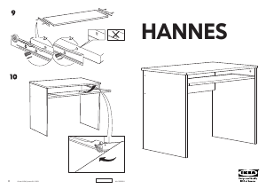 Käyttöohje IKEA HANNES Työpöytä