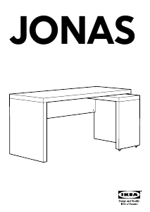 Bruksanvisning IKEA JONAS (with module) Skrivebord