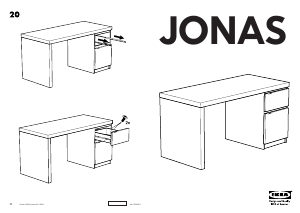 Kullanım kılavuzu IKEA JONAS Çalışma masası