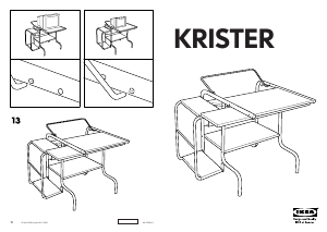 Bedienungsanleitung IKEA KRISTER Schreibtisch