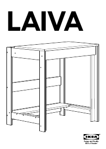 Bruksanvisning IKEA LAIVA Skrivebord
