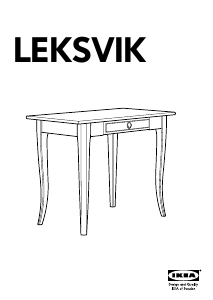 Kasutusjuhend IKEA LEKSVIK (79x50x74) Laud