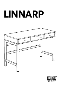Használati útmutató IKEA LINNARP Íróasztal