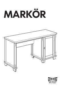 Bruksanvisning IKEA MARKOR Skrivbord