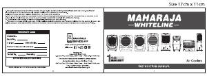 Bruksanvisning Maharaja Whiteline Glacio Prime 65 Luftkonditionering
