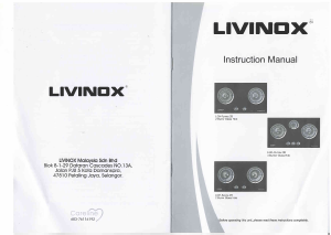 Bruksanvisning Livinox LGH-EURECA 2B-BL Häll