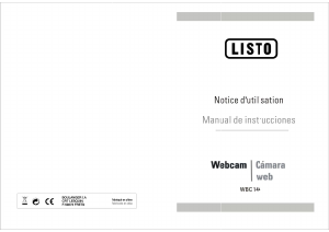 Manual de uso Listo WBC 144 Webcam