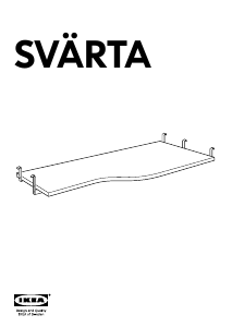 Bruksanvisning IKEA SVARTA Skrivbord