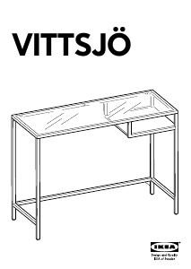 Brugsanvisning IKEA VITTSJO Skrivebord