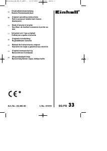 Mode d’emploi Einhell BG-PB 33 Souffleur