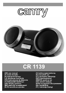 Instrukcja Camry CR 1139 Zestaw stereo