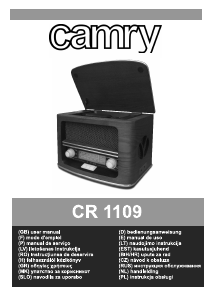 Kasutusjuhend Camry CR 1109 Raadio