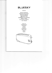 Mode d’emploi Bluesky BT306 Grille pain