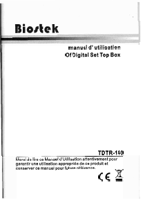 Mode d’emploi Biostek TDTR-140 Récepteur numérique
