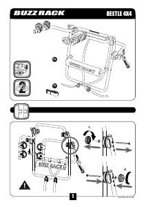 Manual de uso Buzz Rack Beetle 4x4 Porta bicicleta