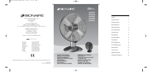 Manual Bionaire BAOF30M Fan