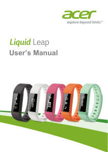 Manuale Acer Liquid Leap Tracker di attività