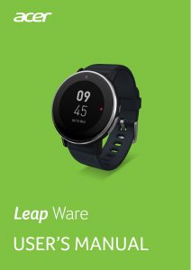 Bruksanvisning Acer Leap Ware Aktivitetsspårare