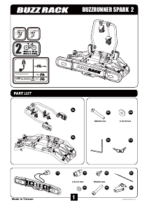 Manual de uso Buzz Rack Buzzrunner Spark 2 Porta bicicleta