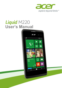 Handleiding Acer Liquid M220 Mobiele telefoon
