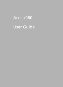 Manual Acer x960 Mobile Phone