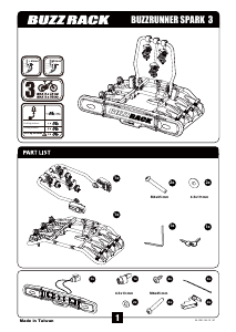 Manual de uso Buzz Rack Buzzrunner Spark 3 Porta bicicleta