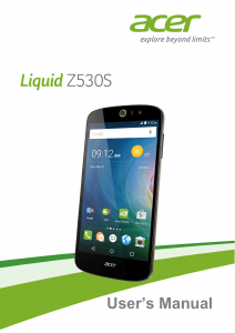 Manual Acer Liquid Z530S Mobile Phone