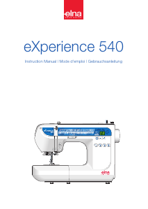 Manual Elna eXperience 540 Sewing Machine