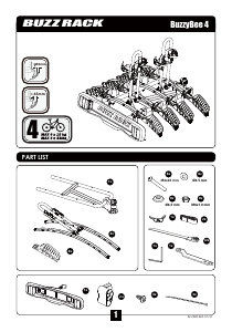 Manual de uso Buzz Rack BuzzyBee 4 Porta bicicleta