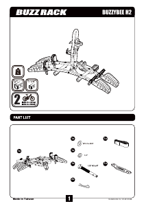 Manual de uso Buzz Rack BuzzyBee H2 Porta bicicleta