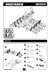 Manual de uso Buzz Rack BuzzyBee H4 Porta bicicleta