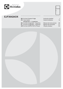 Handleiding Electrolux EJF3642AOX Koel-vries combinatie