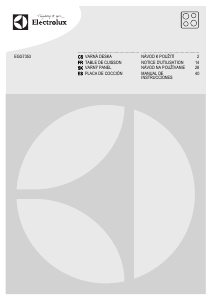 Manual de uso Electrolux EGG7353NOX Placa