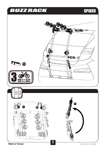 Manual de uso Buzz Rack Spider Porta bicicleta