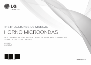 Manual de uso LG MS1987UT Microondas