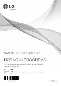 Manual de uso LG MH6322DS Microondas