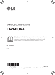 Manual de uso LG F4DN408N0 Lavadora