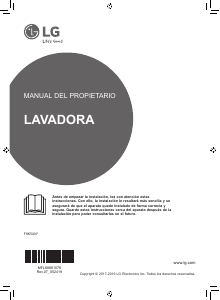 Manual de uso LG F8K5XN4 Lavadora